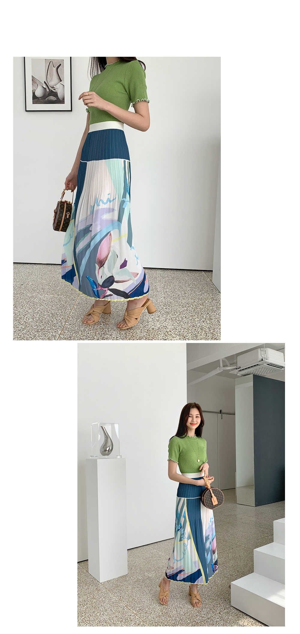 パターンプリーツスカート・全2色 | DHOLIC | 詳細画像6