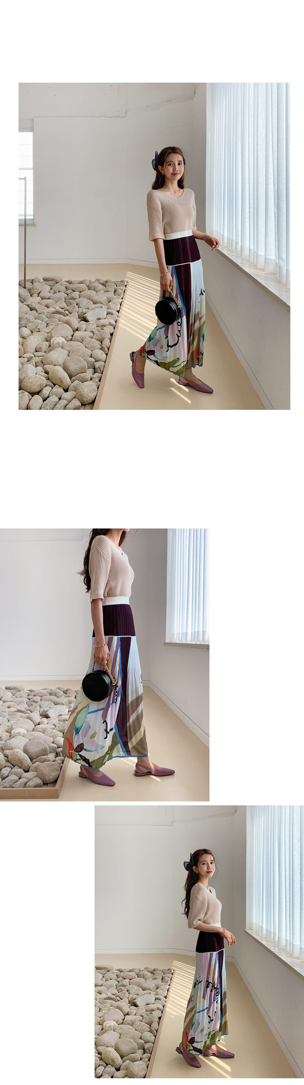 パターンプリーツスカート・全2色 | DHOLIC | 詳細画像11