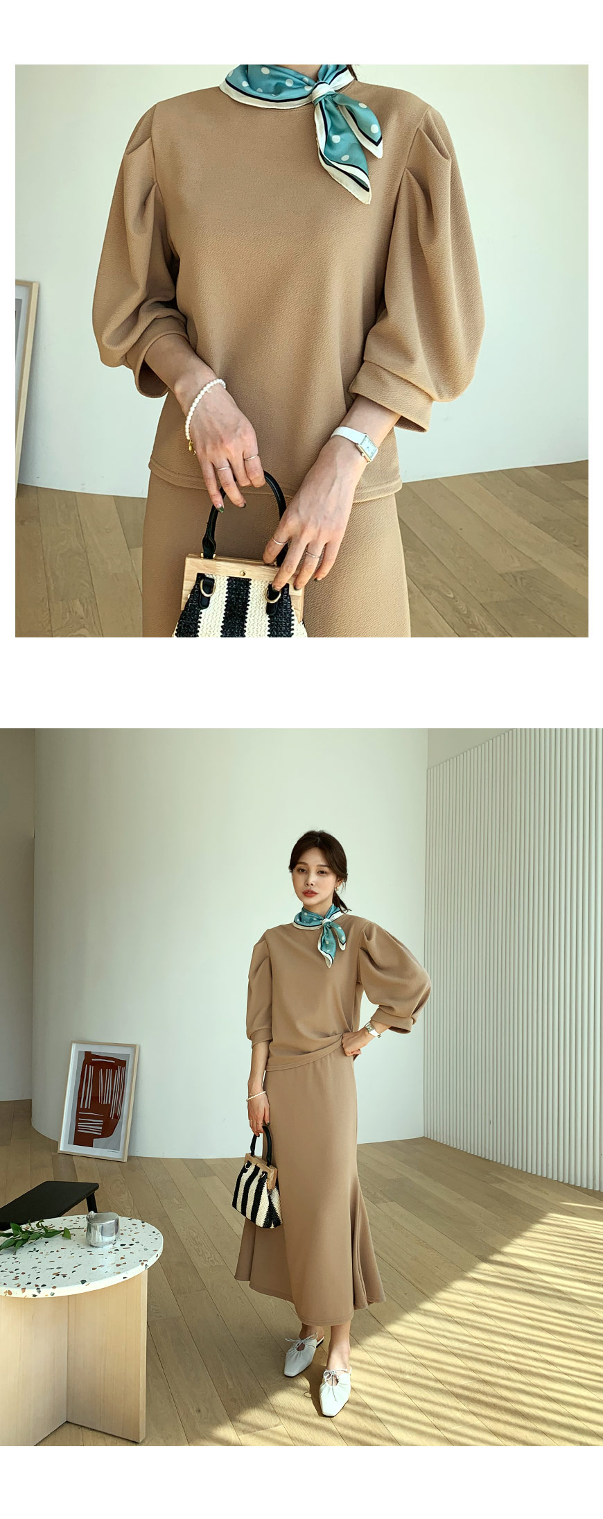 パフTシャツ&スカートSET・全3色 | DHOLIC PLUS | 詳細画像3