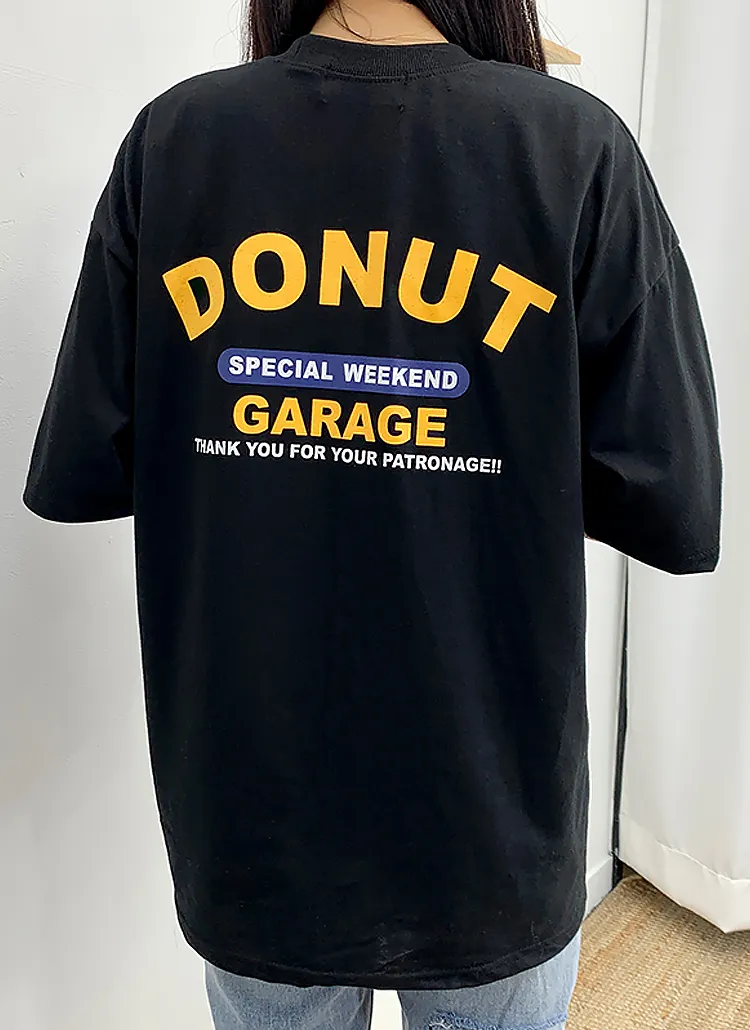 DonutレタリングTシャツ | bullang girls | 詳細画像1