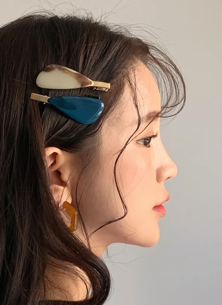 ストーンヘアクリップ2SET・全2色 | DHOLIC | 詳細画像1