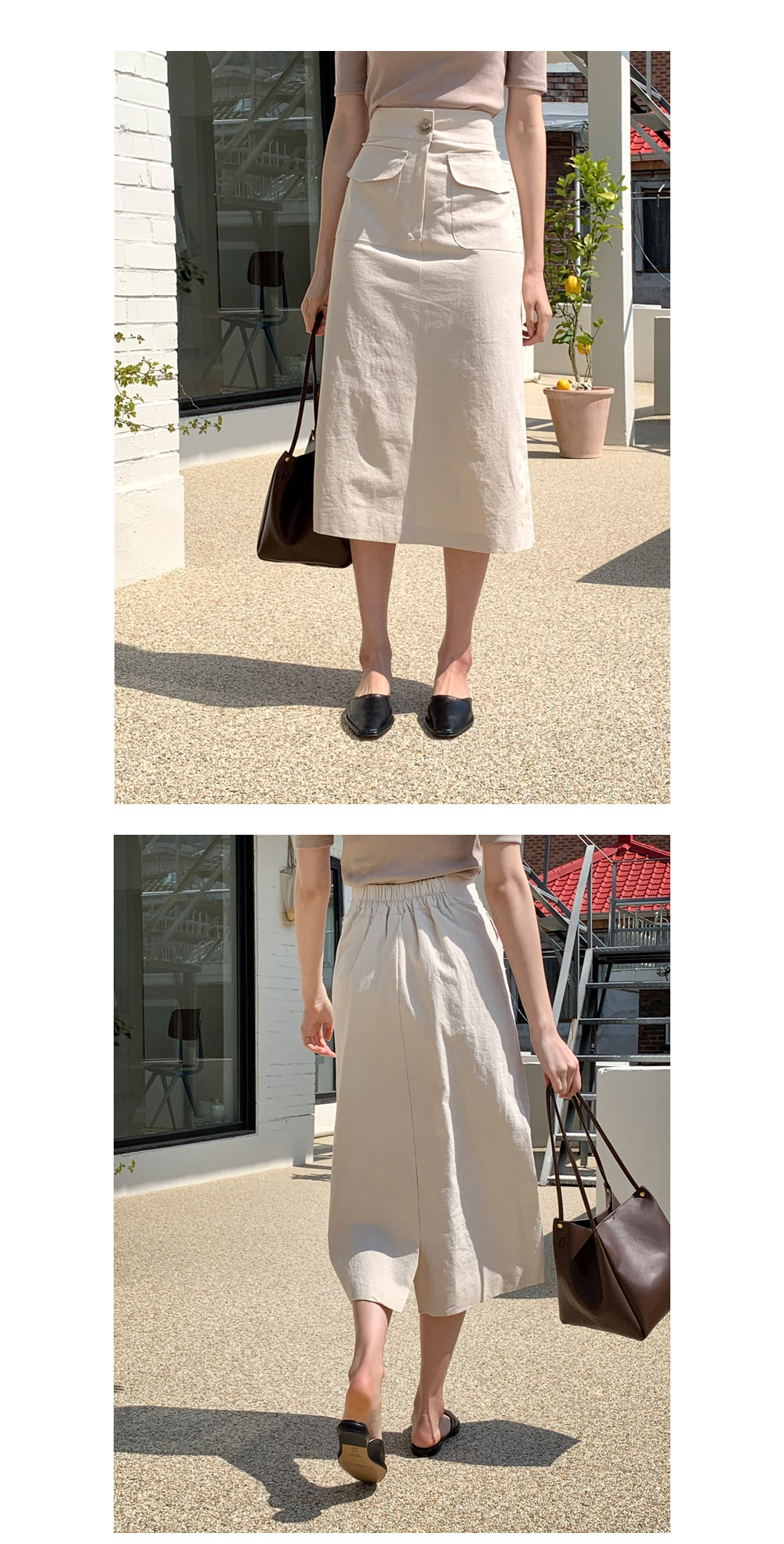 ポケットAラインスカート・全3色 | DHOLIC | 詳細画像5