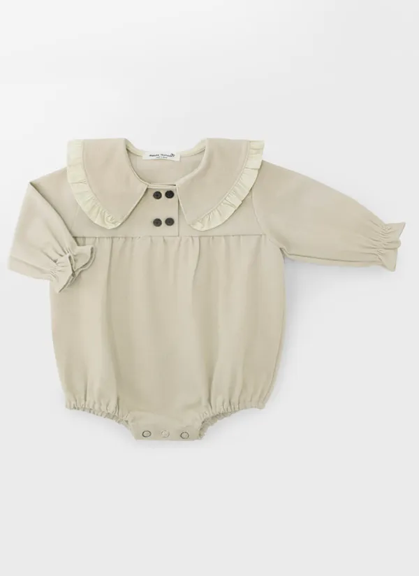 袖ギャザーフリルカラーボディスーツ | 詳細画像1