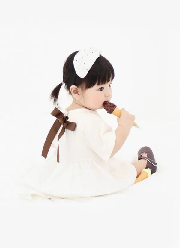 リネン混バックリボンワンピース | 詳細画像1