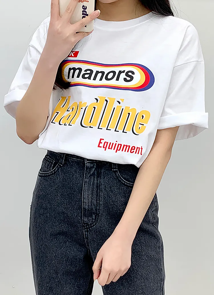 manorsプリント半袖Tシャツ | bullang girls | 詳細画像1