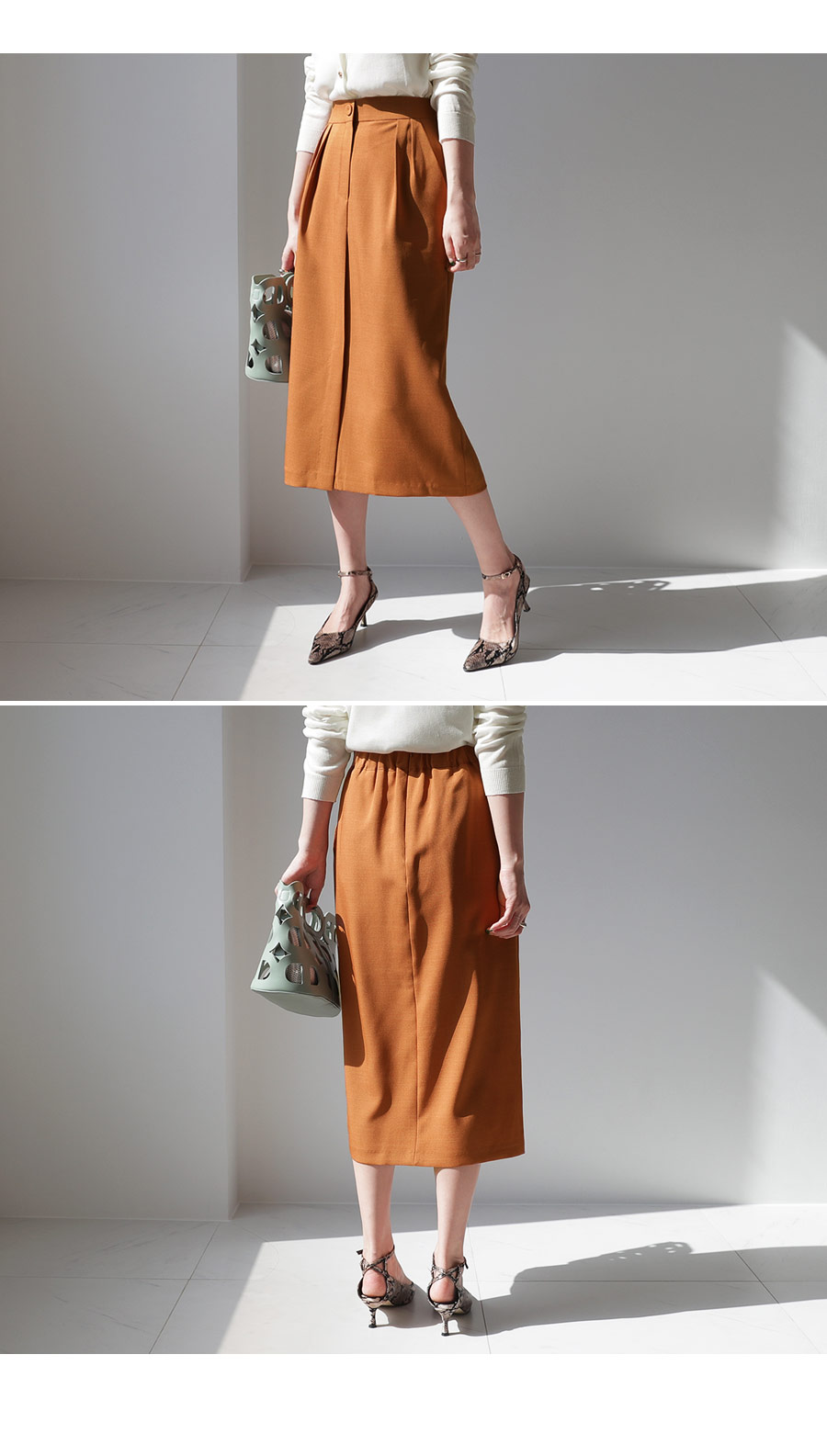 タックスリットロングスカート・全3色 | DHOLIC PLUS | 詳細画像2