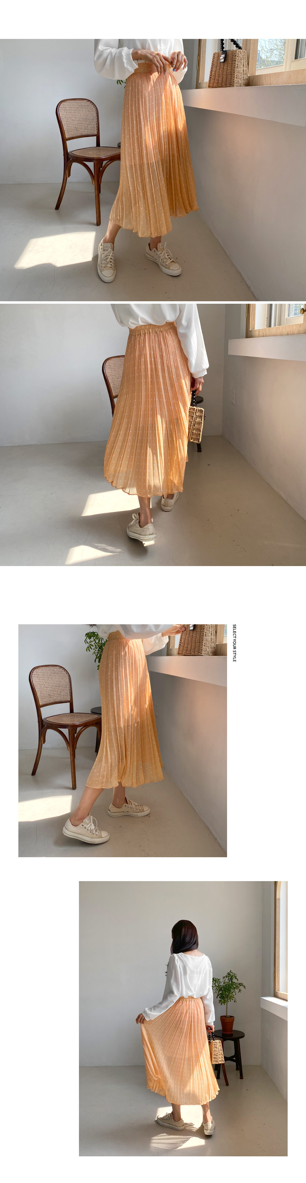 ドットプリーツスカート・全4色 | DHOLIC | 詳細画像2