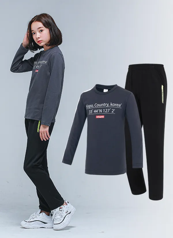 NS27トレーニング上下SET(チャコールブラック) | 詳細画像1