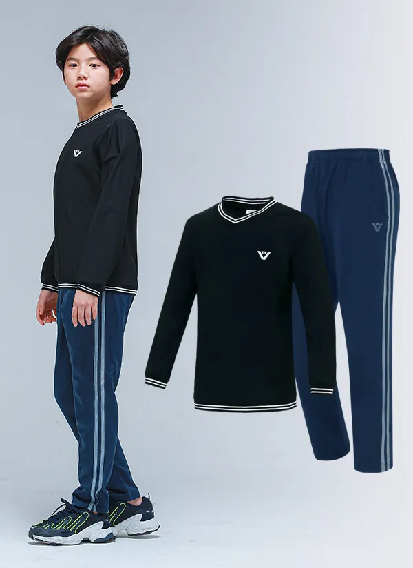 NS30トレーニング上下SET(ブラックネイビー) | 詳細画像1