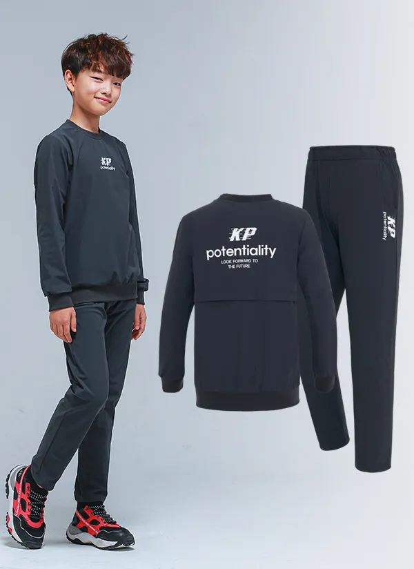 NS34トレーニング上下SET(チャコール) | 詳細画像1