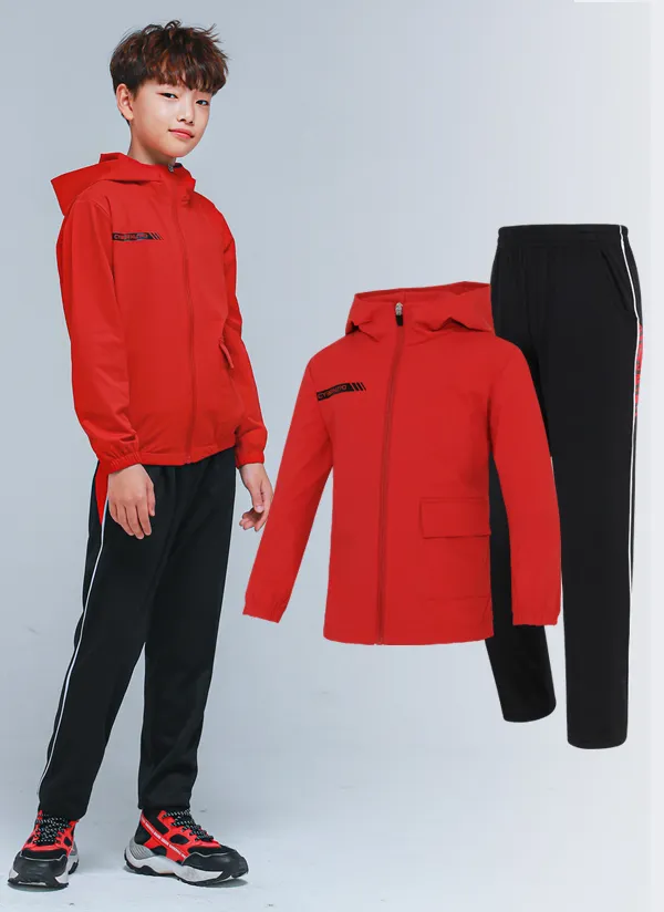 NS02トレーニング上下SET(レッドブラック) | 詳細画像1