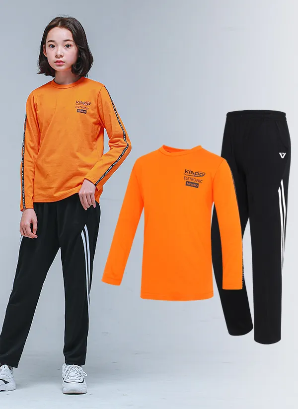 NS09トレーニング上下SET(オレンジブラック) | 詳細画像1