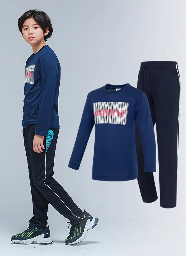 ボックスプリントトレーニング上下SET(ネイビー) | 詳細画像1