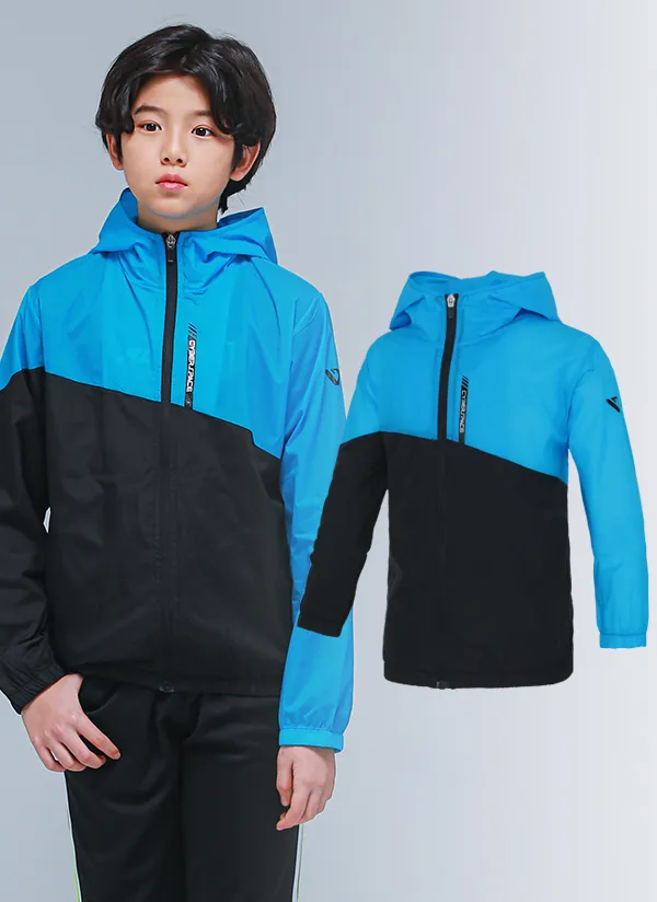 NJ01配色ウィンドブレーカー(ブルー) | 詳細画像1