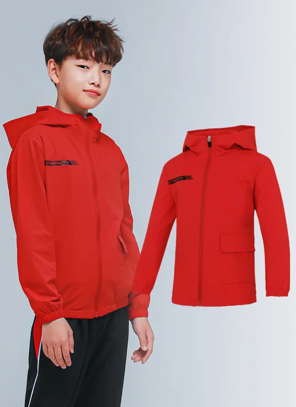 NJ03ナイロン混ジャンパー(レッド) | 詳細画像1