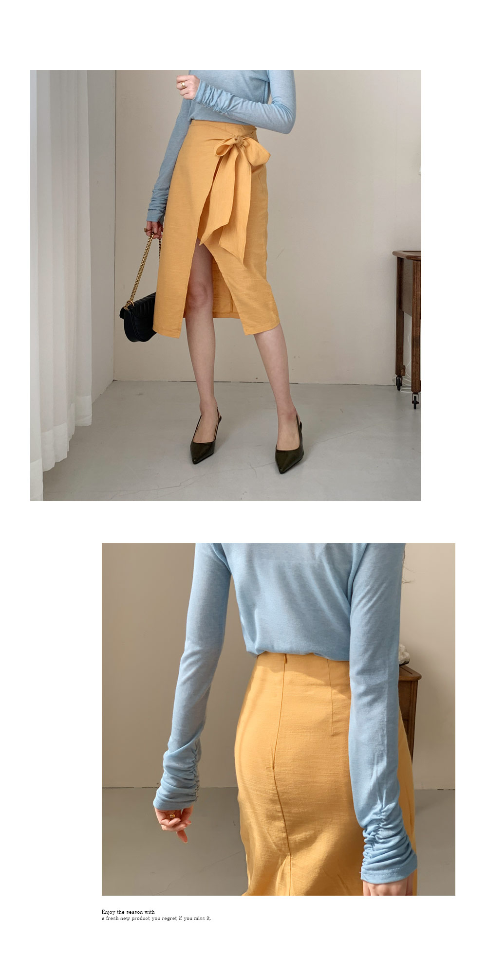 アンバランスラップスカート・全3色 | DHOLIC | 詳細画像5