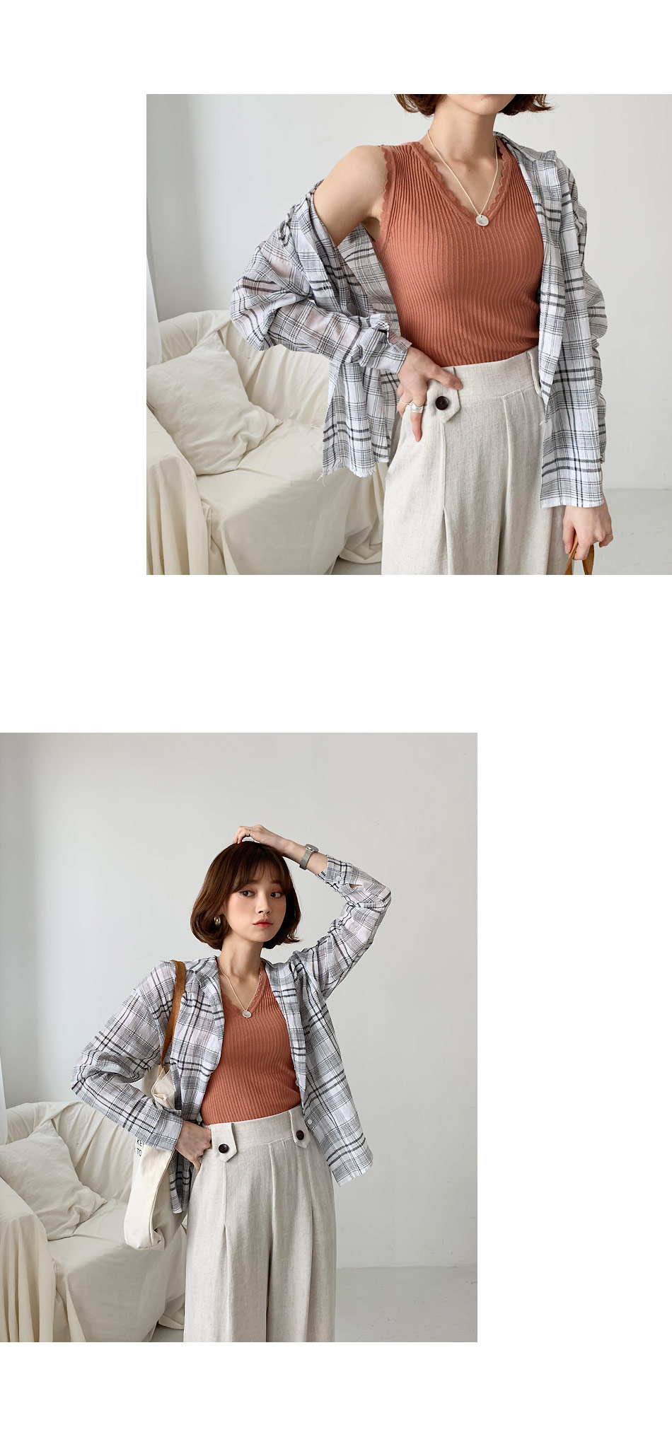 チェックパターンシャツ・全4色 | DHOLIC | 詳細画像3