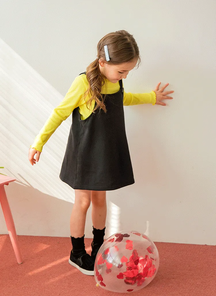 ボタンストラップワンピース(ブラック) | 詳細画像1