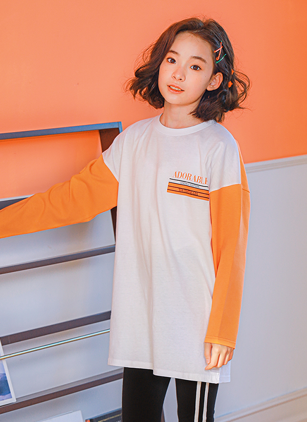 NT10配色Tシャツ(オレンジ) | 詳細画像1