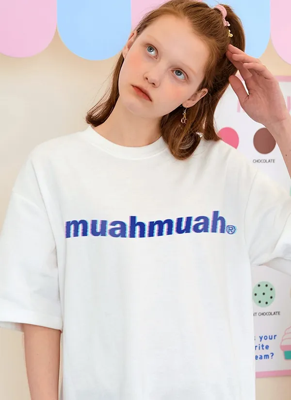 lower doublyプリントTシャツ | muahmuah | 詳細画像1