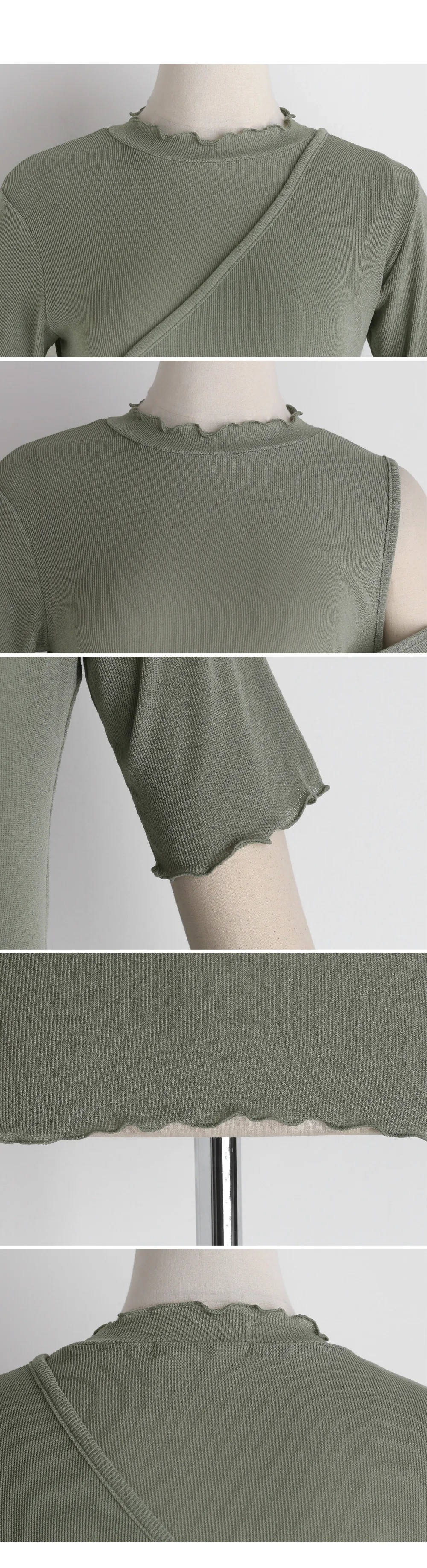 レイヤード調ウェーブTシャツ・全3色 | DHOLIC | 詳細画像8