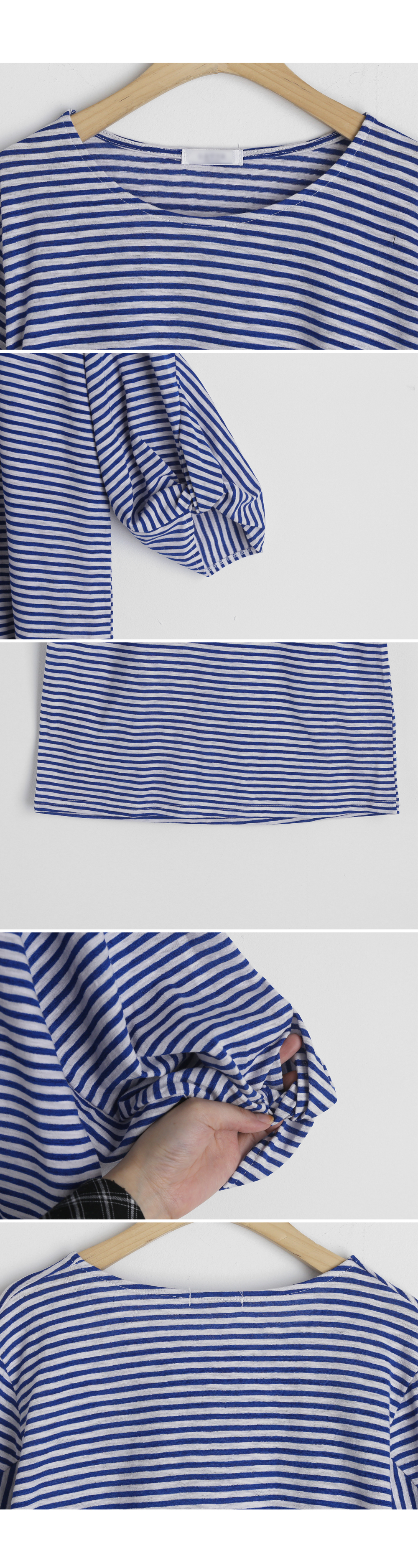 ボーダーツイストスリーブTシャツ・全3色 | DHOLIC | 詳細画像8