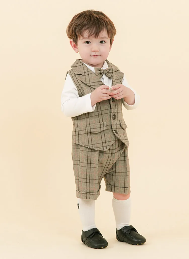 チェック柄3SET(ブラウン) | 詳細画像1