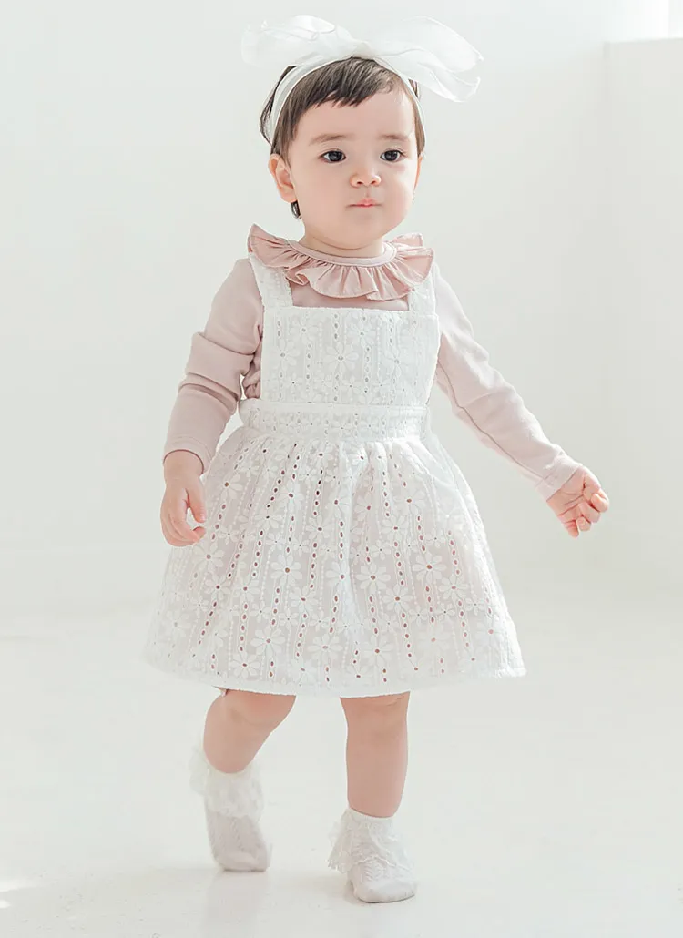 バッククロスレースサロペットスカート | 詳細画像1