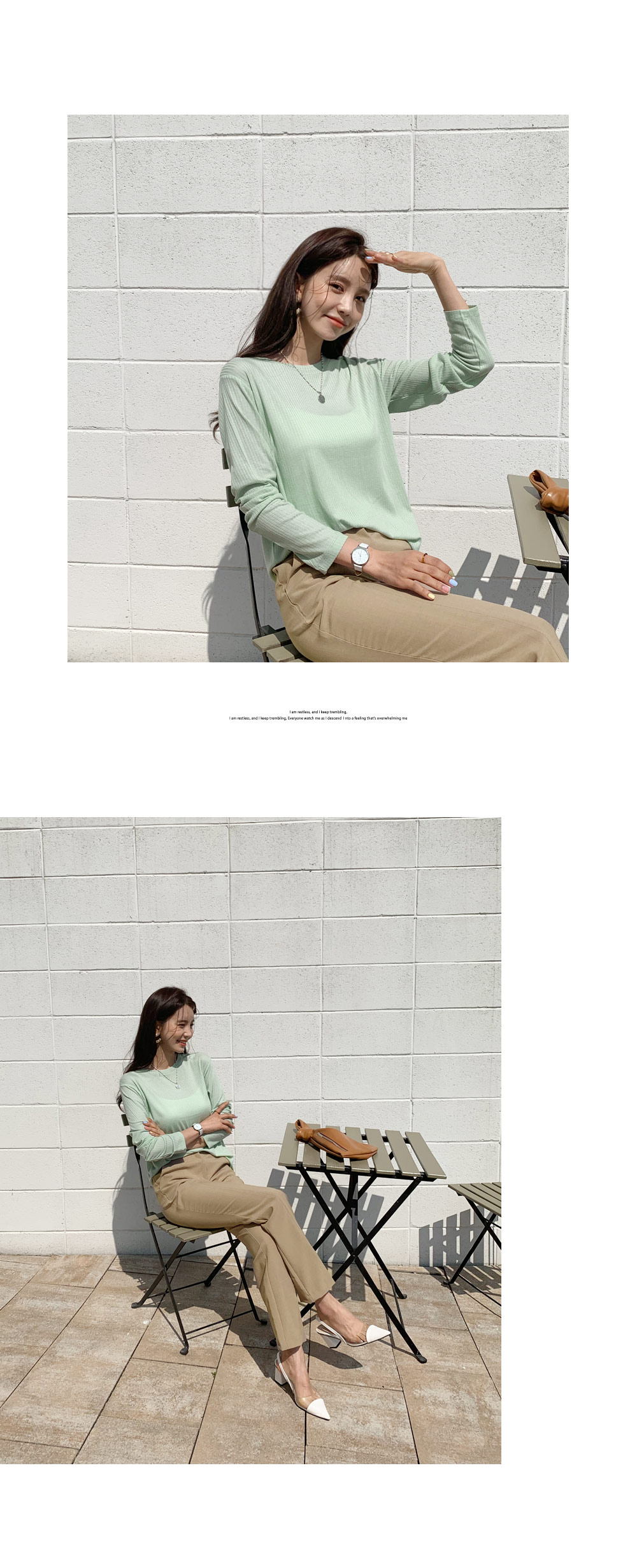 リブラウンドネックTシャツ・全6色 | DHOLIC | 詳細画像5
