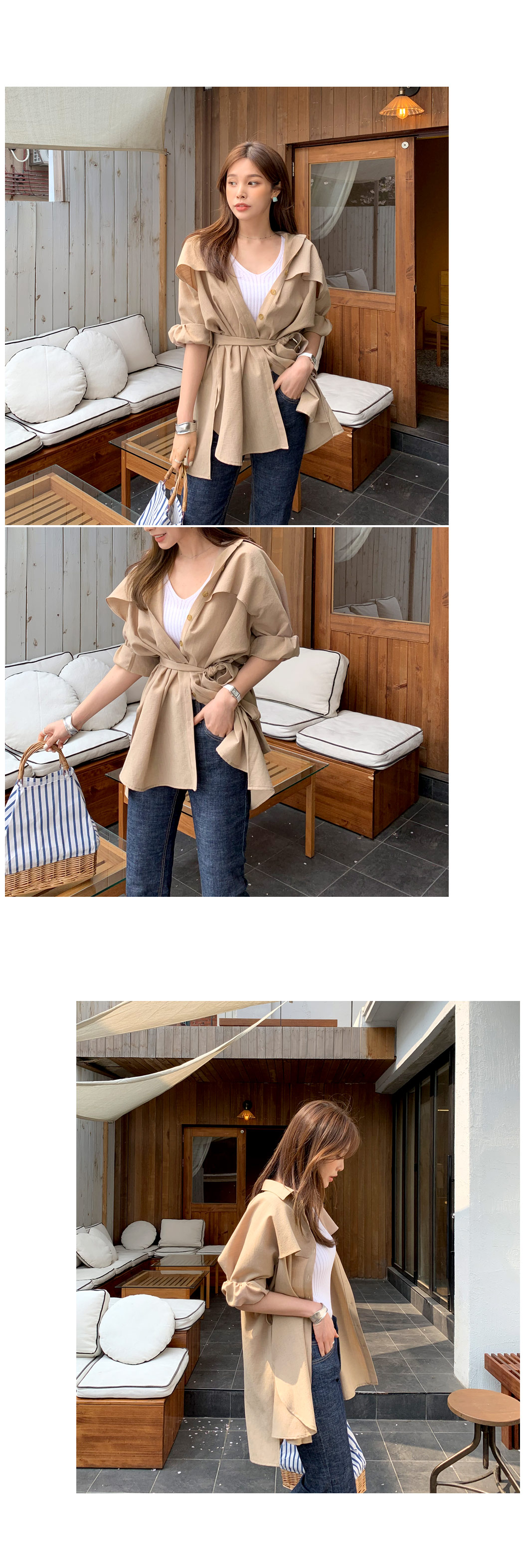 ストラップ付ディテールジャケット・全2色 | DHOLIC PLUS | 詳細画像2