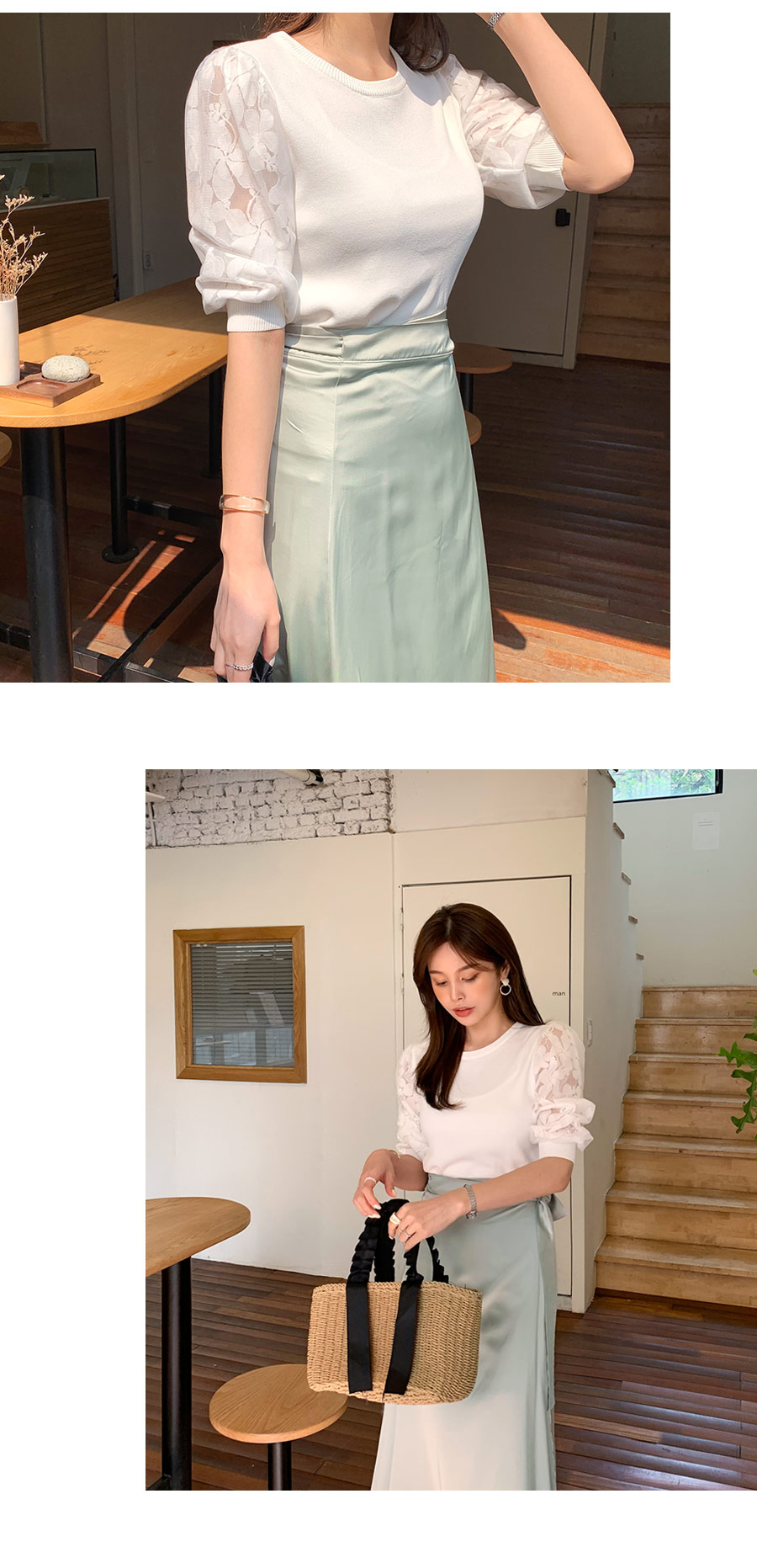 サテンラップスカート・全3色 | DHOLIC PLUS | 詳細画像4