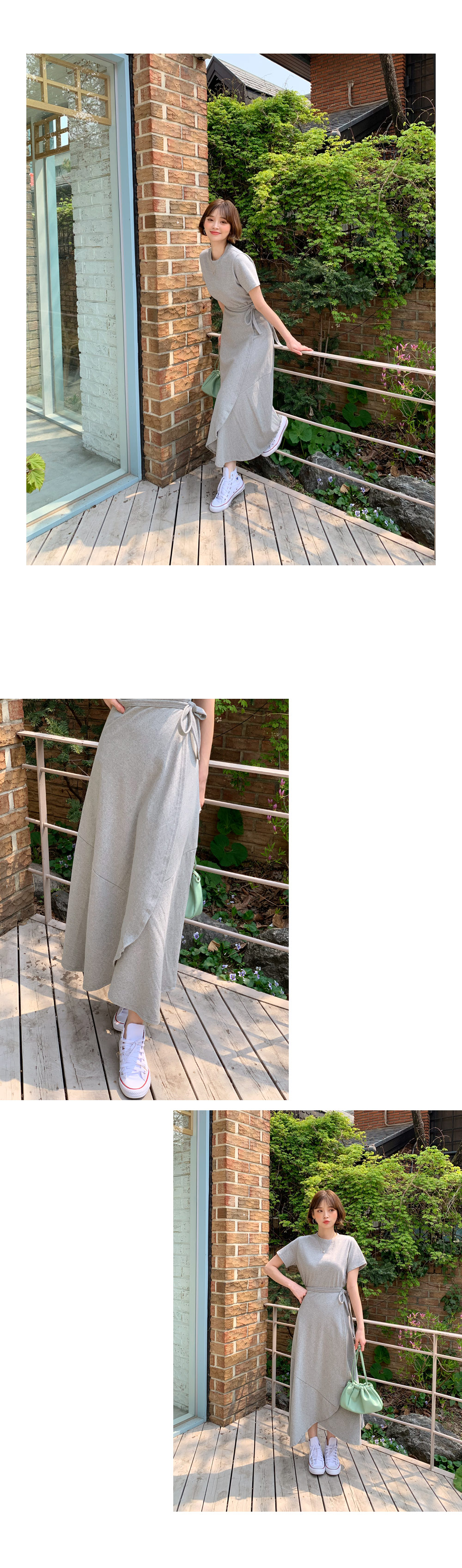 Tシャツ&ラップスカートSET・全2色 | DHOLIC | 詳細画像4