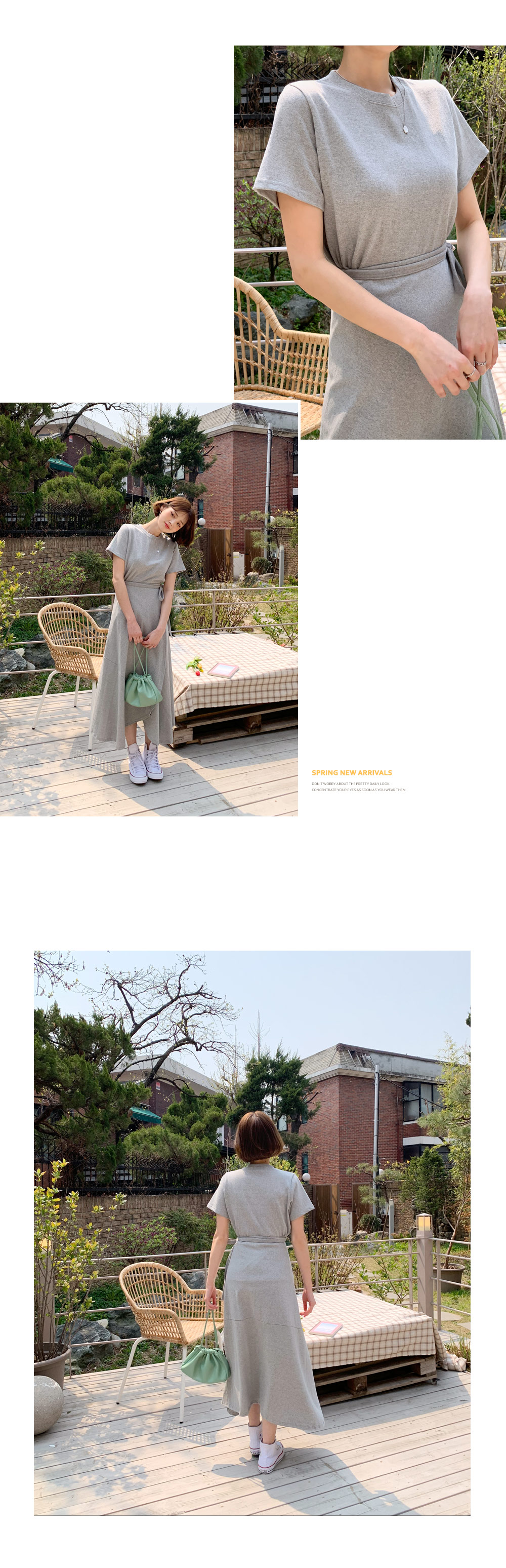 Tシャツ&ラップスカートSET・全2色 | DHOLIC | 詳細画像6