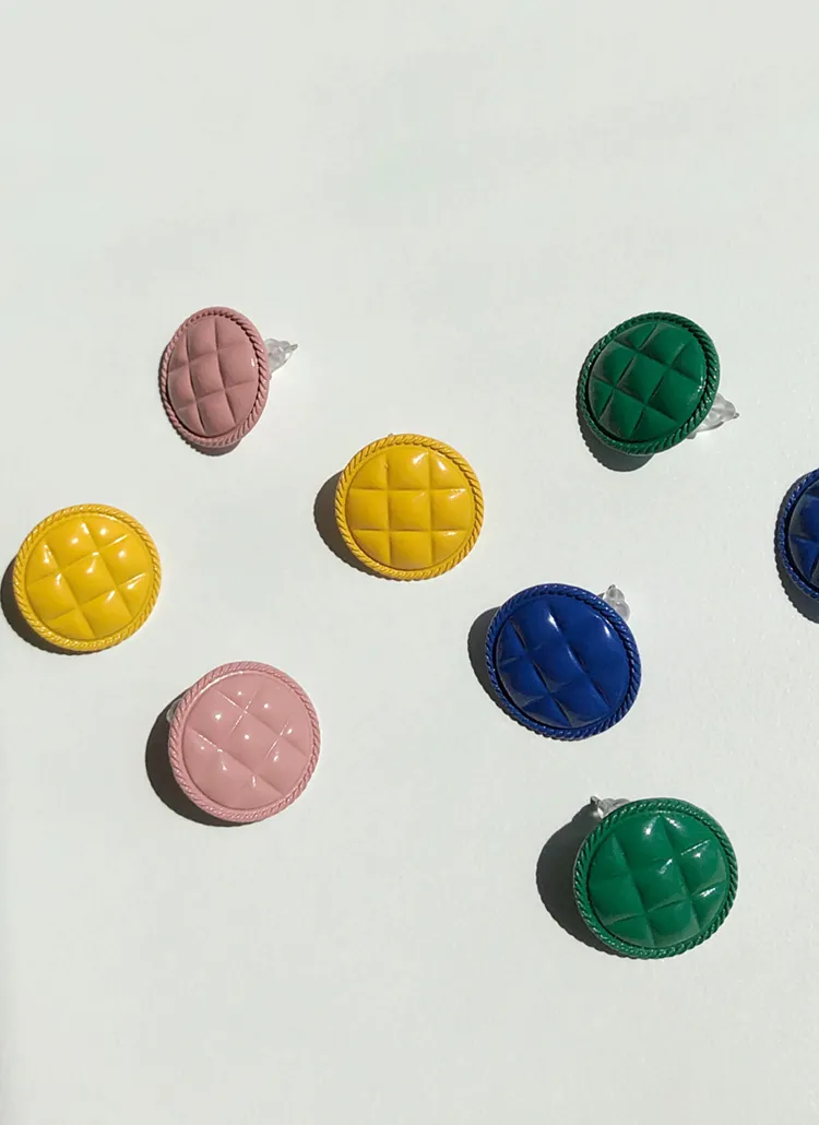 ボタンピアス・全4色 | DHOLIC PLUS | 詳細画像1