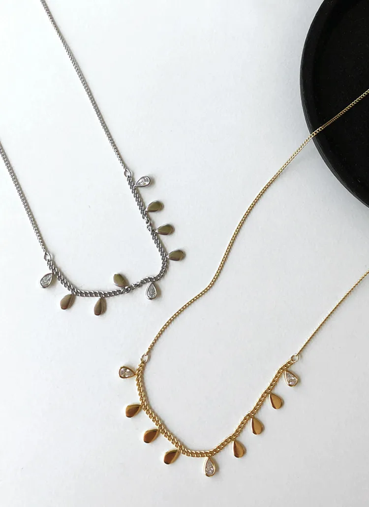 キュービックネックレス・全2色 | DHOLIC PLUS | 詳細画像1