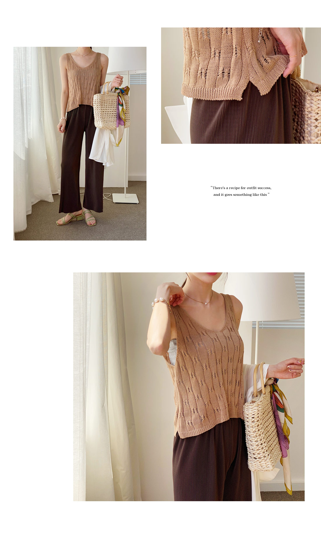 Vネックニットスリーブレス・全5色 | DHOLIC PLUS | 詳細画像4