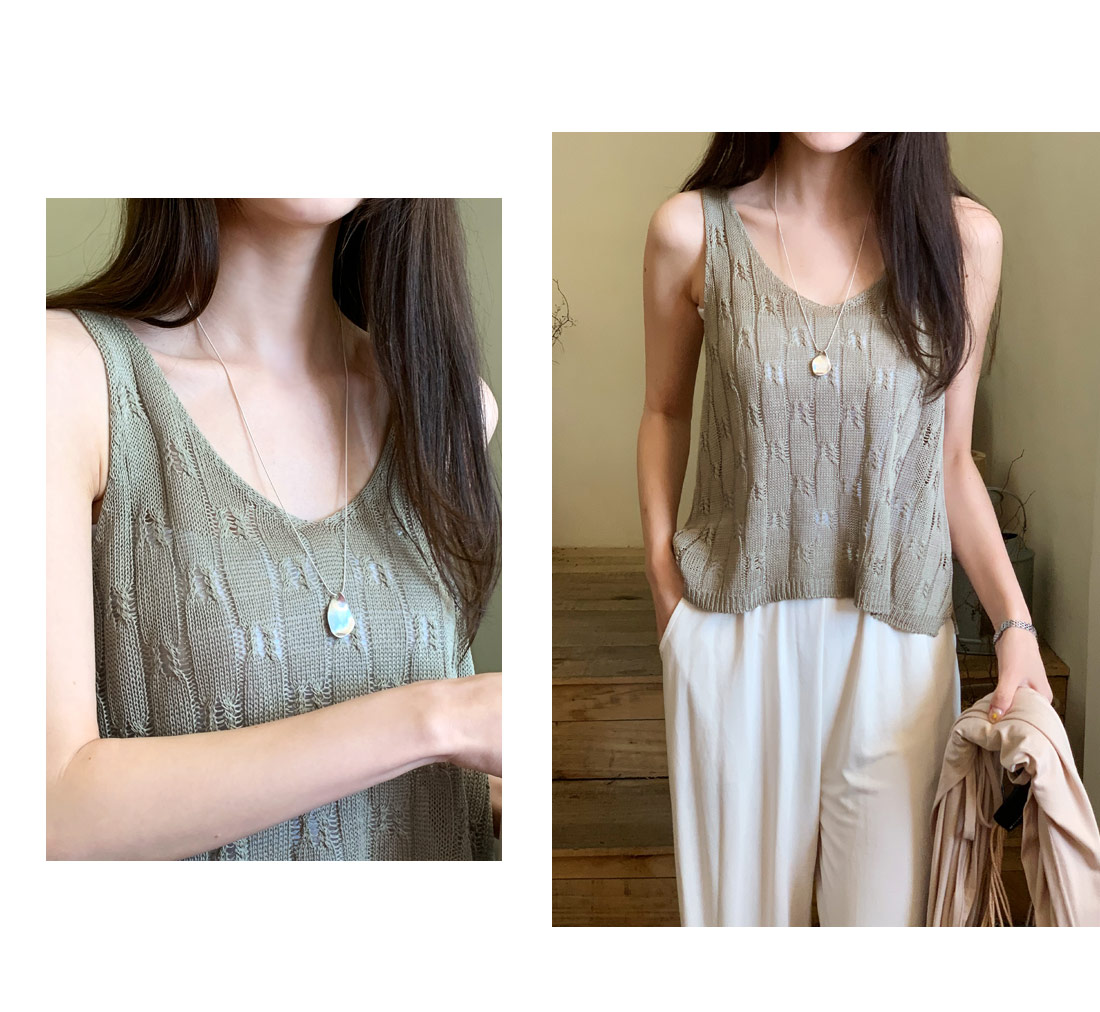 Vネックニットスリーブレス・全5色 | DHOLIC PLUS | 詳細画像7