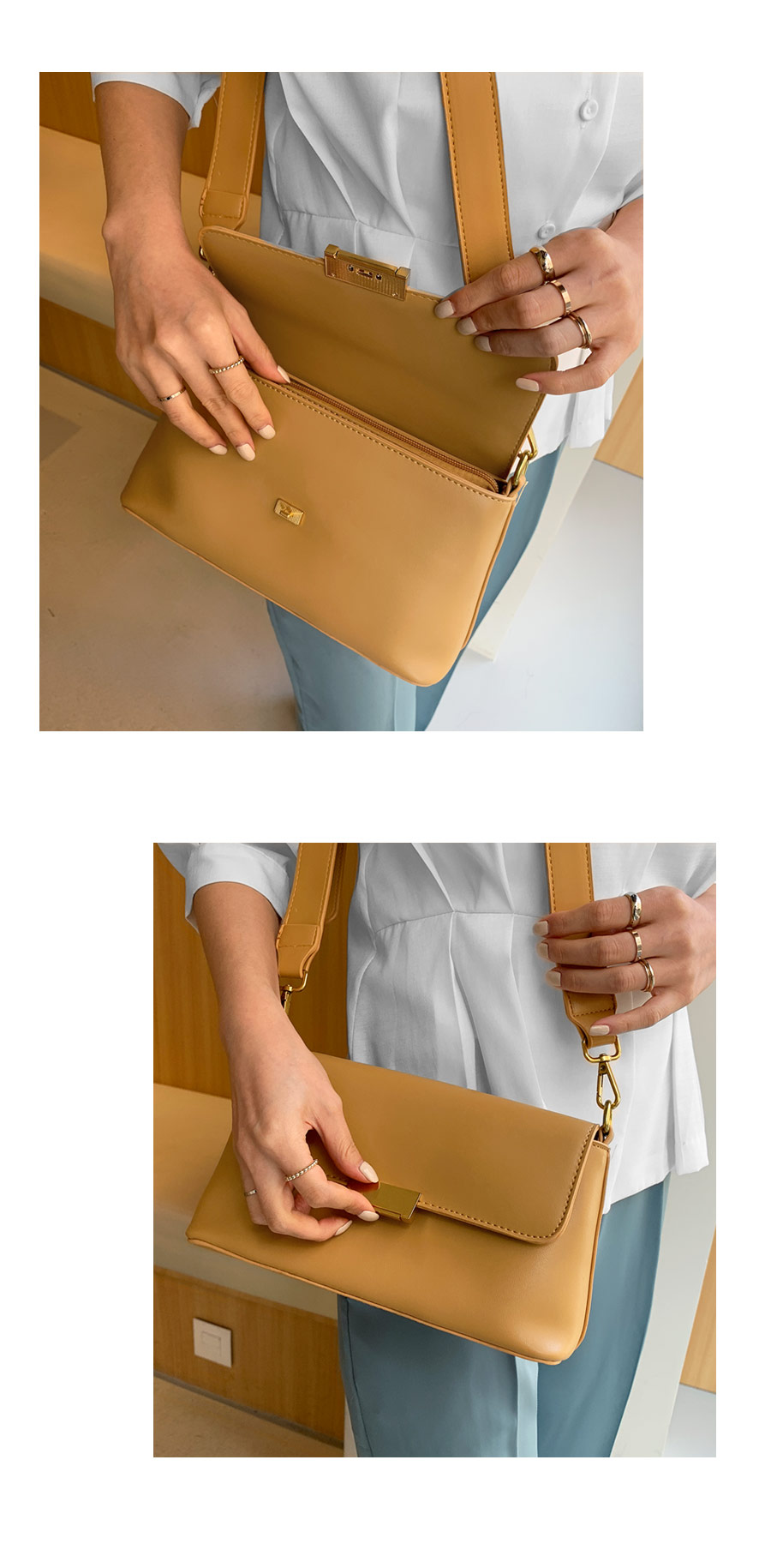 2WAYゴールドバックルバッグ・全3色 | DHOLIC PLUS | 詳細画像4