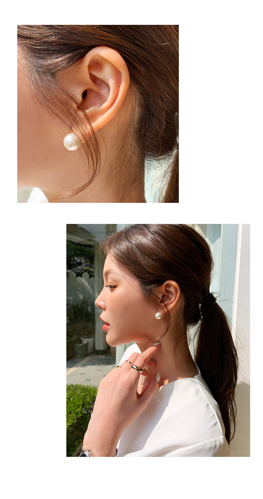 パールピアス3SET・全1色 | DHOLIC PLUS | 詳細画像6