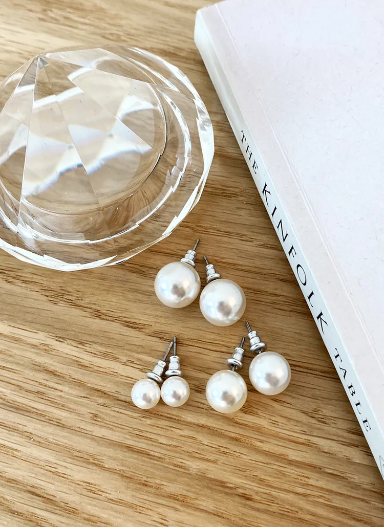 パールピアス3SET・全1色 | DHOLIC PLUS | 詳細画像1