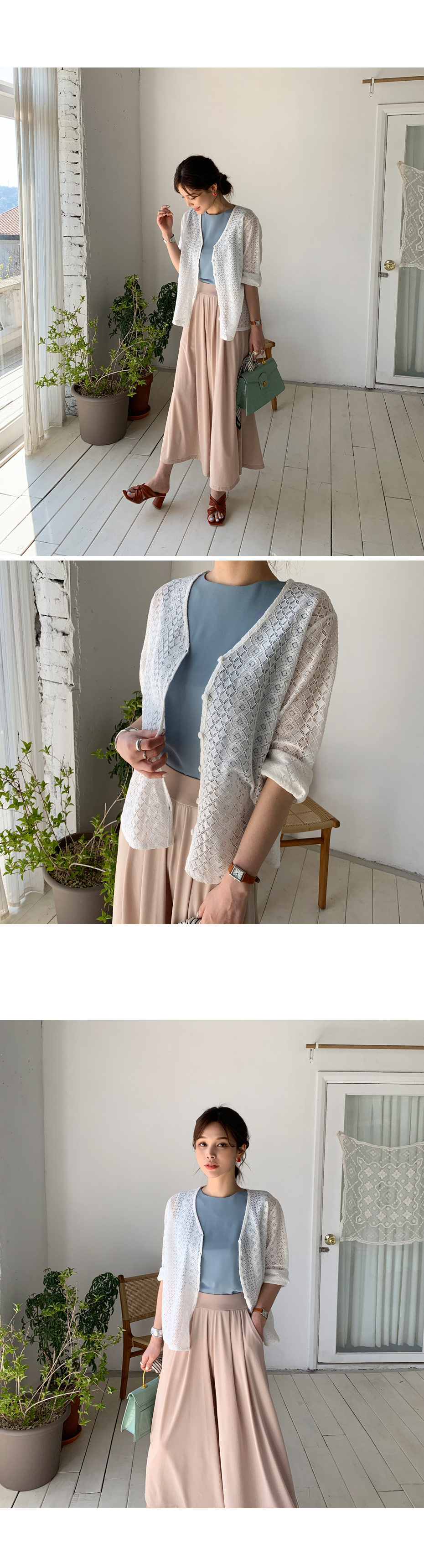 レースボタンカーディガン・全2色 | DHOLIC PLUS | 詳細画像2