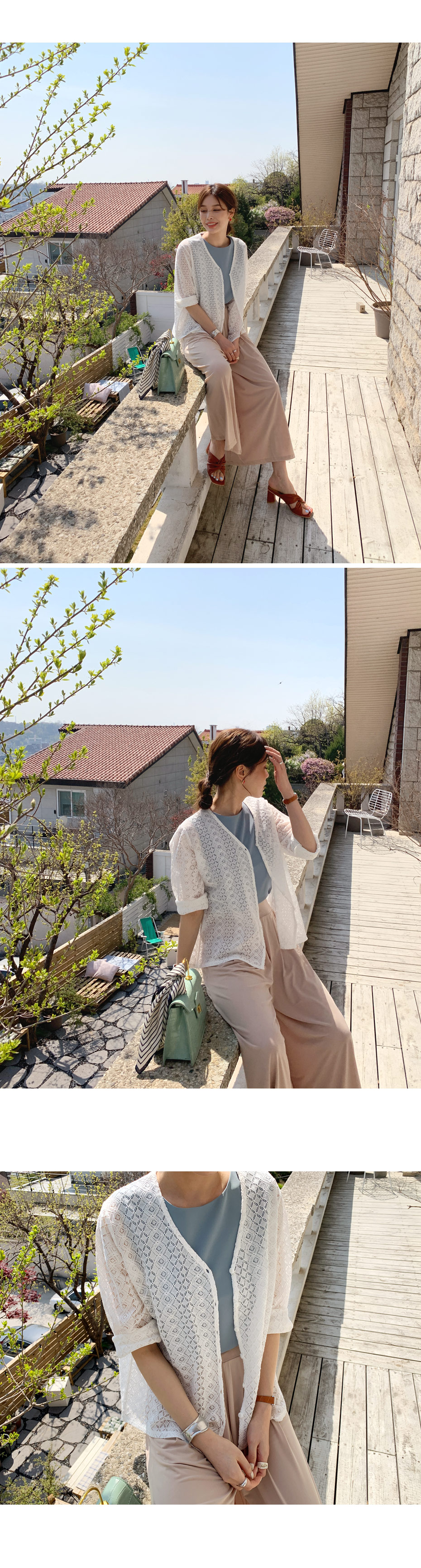 レースボタンカーディガン・全2色 | DHOLIC PLUS | 詳細画像8