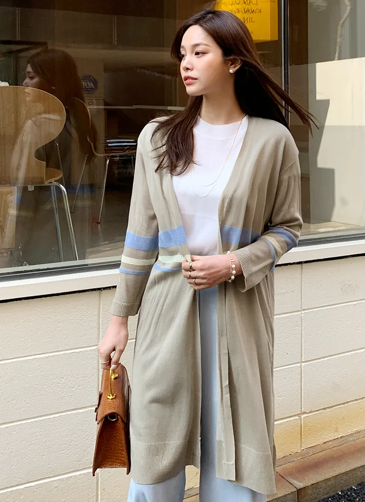 配色オープンカーディガン・全4色 | DHOLIC PLUS | 詳細画像1