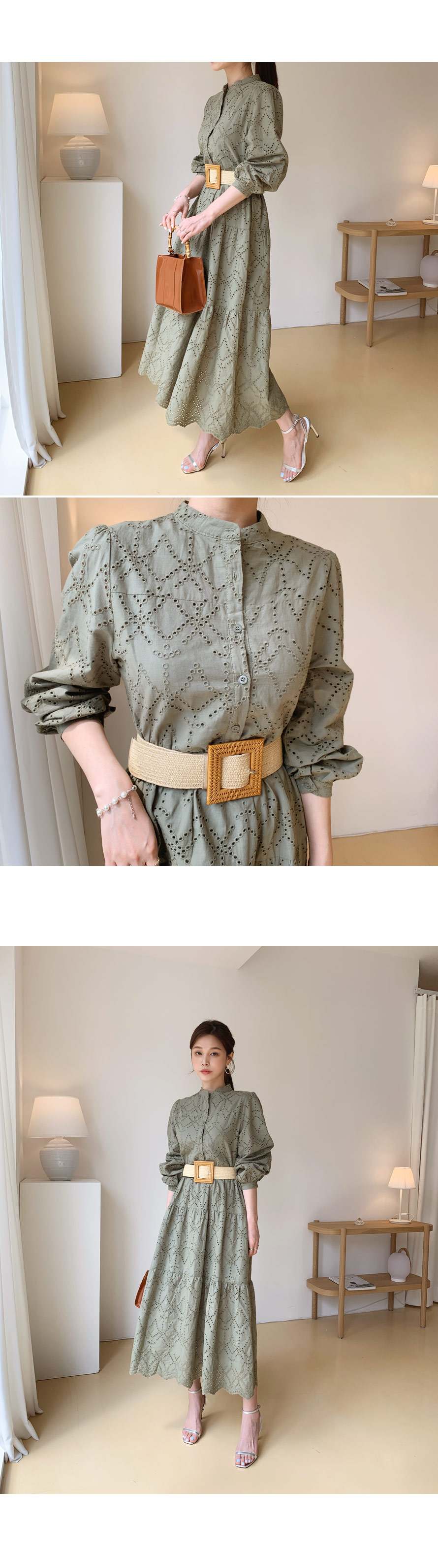 ベルト付アイレットワンピース・全2色 | DHOLIC PLUS | 詳細画像2