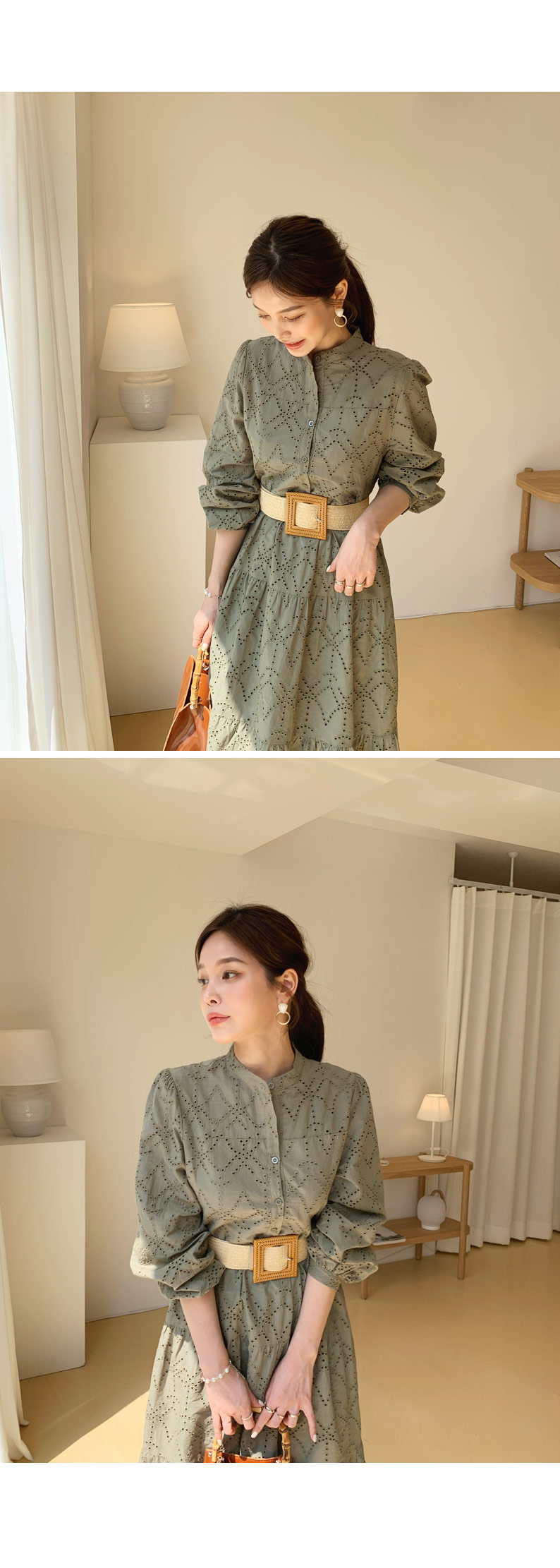 ベルト付アイレットワンピース・全2色 | DHOLIC PLUS | 詳細画像3