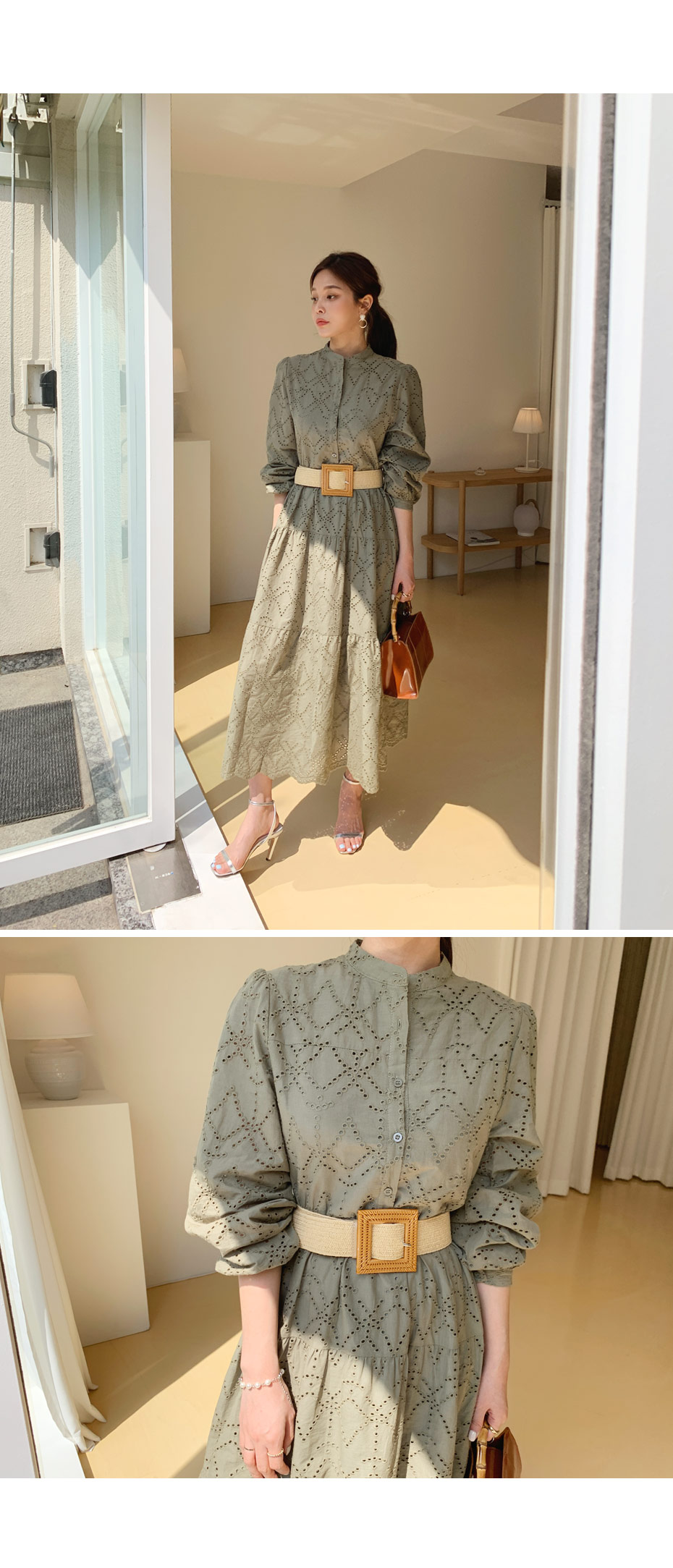 ベルト付アイレットワンピース・全2色 | DHOLIC PLUS | 詳細画像5