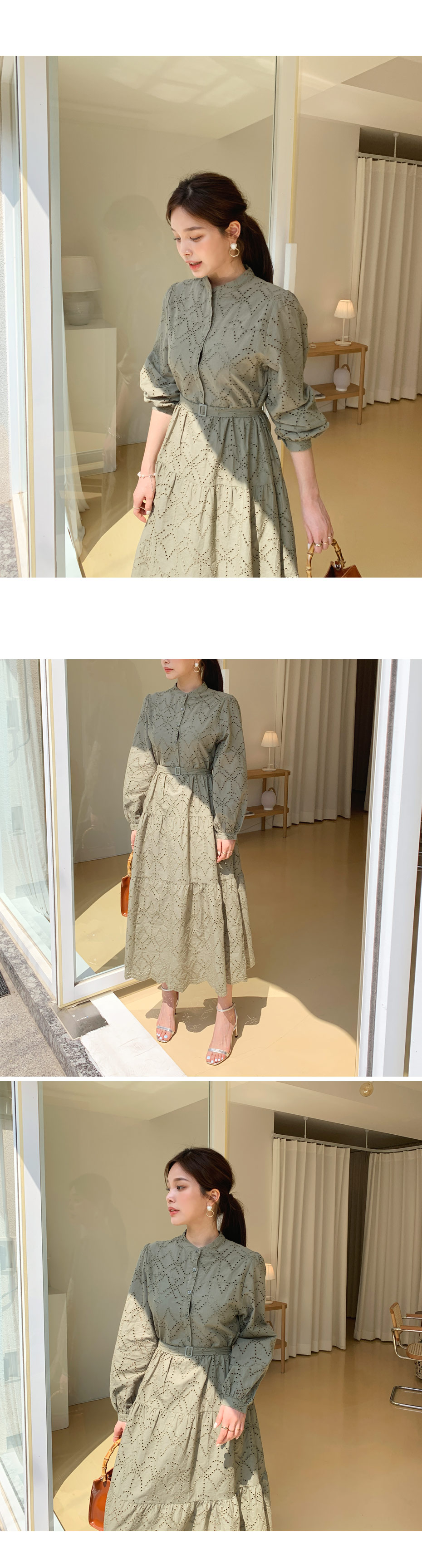 ベルト付アイレットワンピース・全2色 | DHOLIC PLUS | 詳細画像8