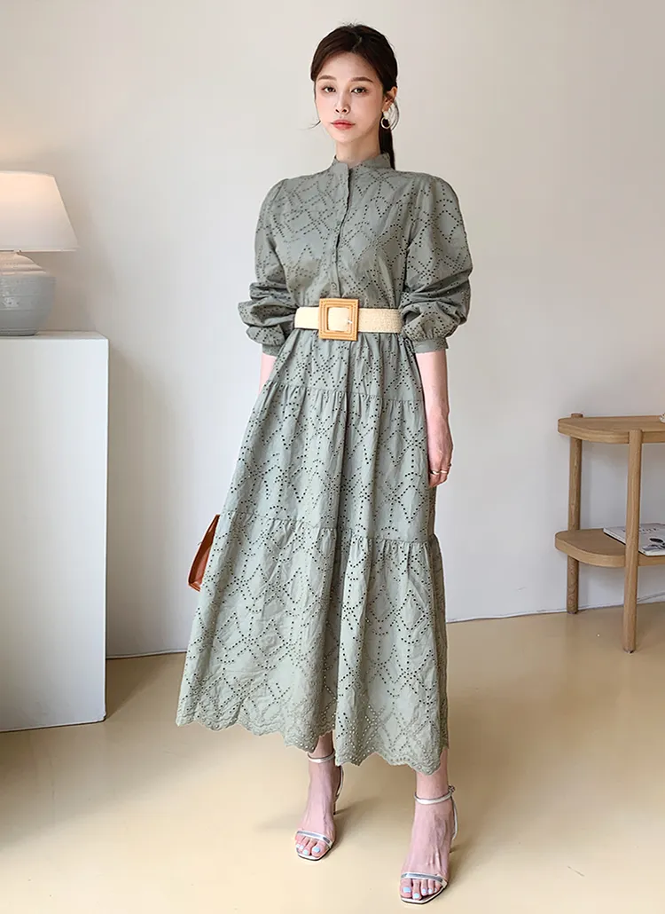 ベルト付アイレットワンピース・全2色 | DHOLIC PLUS | 詳細画像1