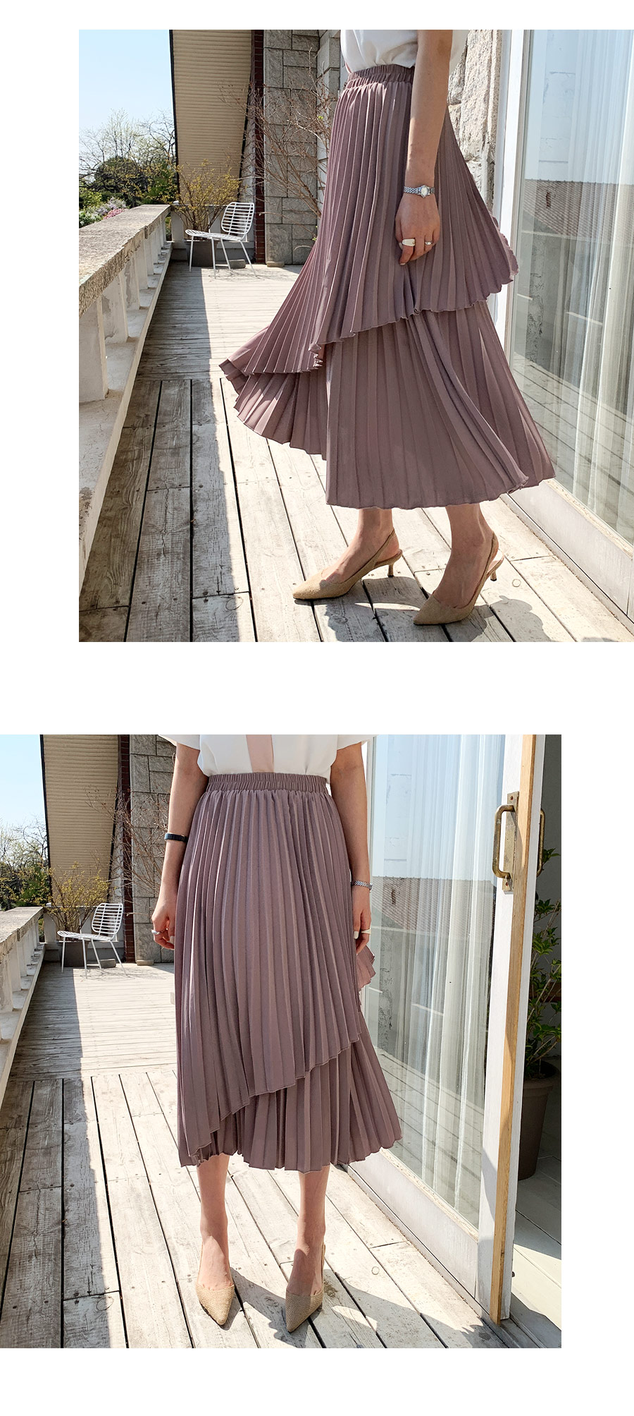 プリーツアンバランススカート・全4色 | DHOLIC PLUS | 詳細画像2