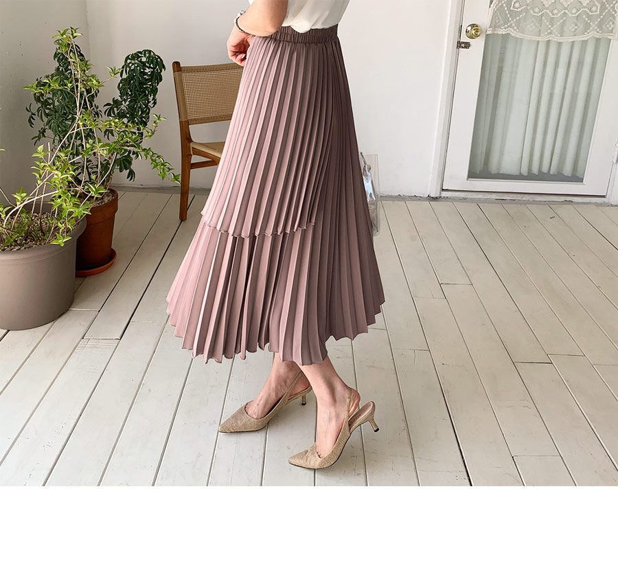 プリーツアンバランススカート・全4色 | DHOLIC PLUS | 詳細画像4